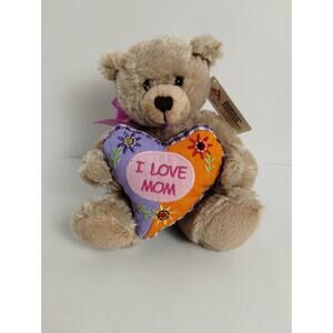 Plushland Bear - American Diabetes Association 2006 Heart Beanie 5" w/ tag